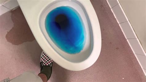 blue dye in toilet drug test